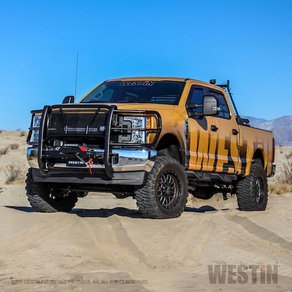 Westin Automotive 17-18 F250/F350 SUPER DUTY HDX WINCH MOUNT GRILLE GUARD - BLACK (BOX 1 OF 2) 57-93905 - main